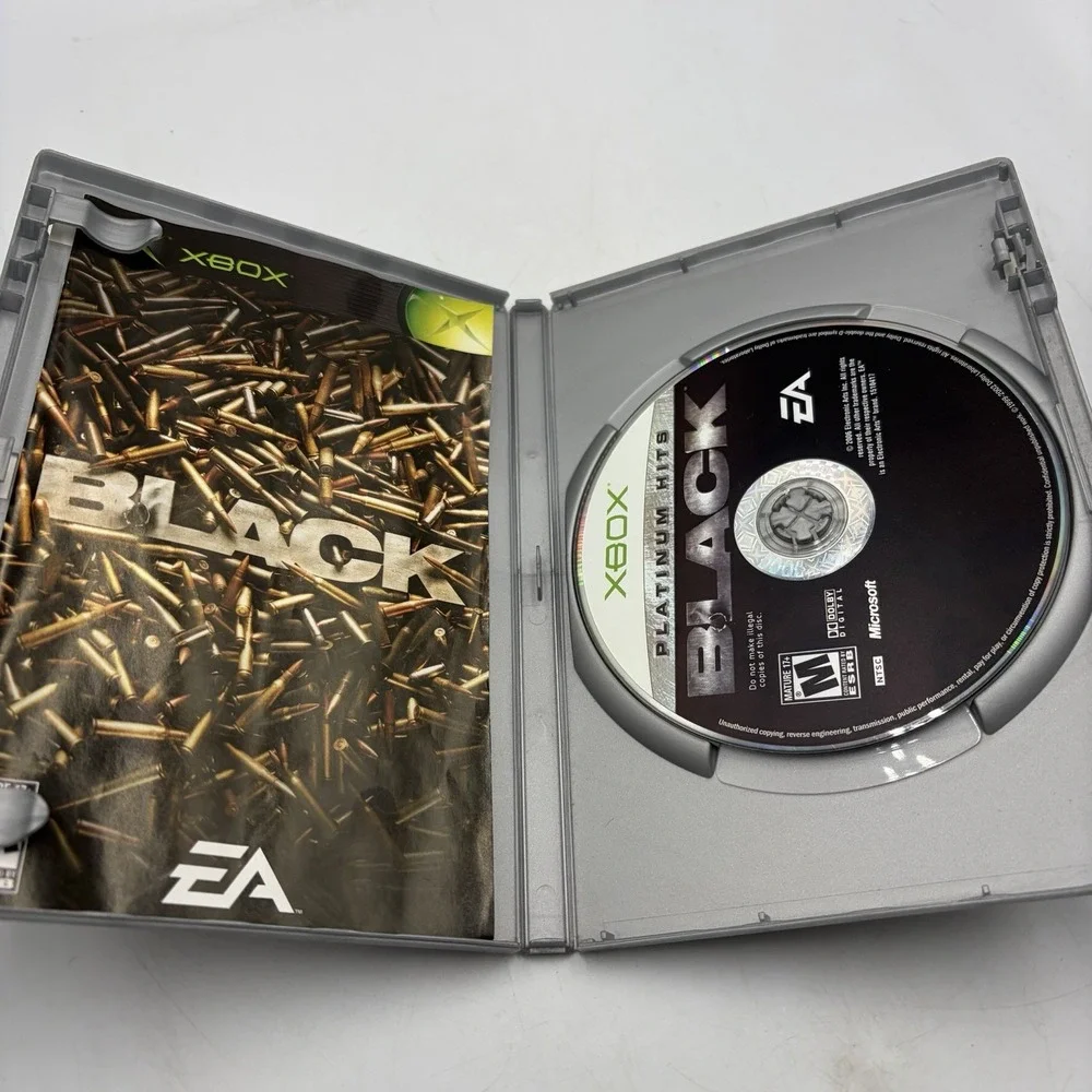 Black (Microsoft Xbox, 2006) CIB Complete /w Manual Video Game